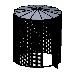 12' Diameter Indoor/Outdoor Aviary
