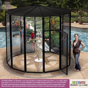 10' Diameter Indoor/Outdoor Aviary