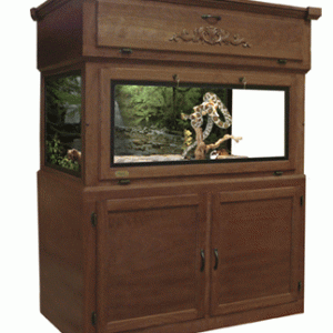 Ultimate Package, Colonial Oak Stain, with Stone Landscape Background Shown