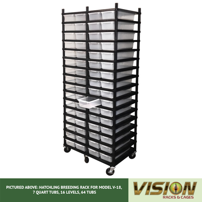 v-18 hatchling breeding racks