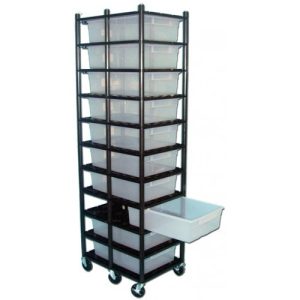 11 Level Breeding Rack (for Qty. 11, Model V-28, 28 Quart Tubs)