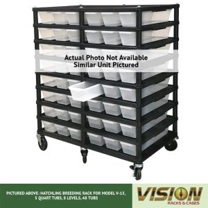 10 Level Hatchling Rack (for Qty. 60, Model V-15, 5 Quart Tubs)