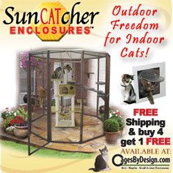 250x250 SunCATcher Cat Cages Banner