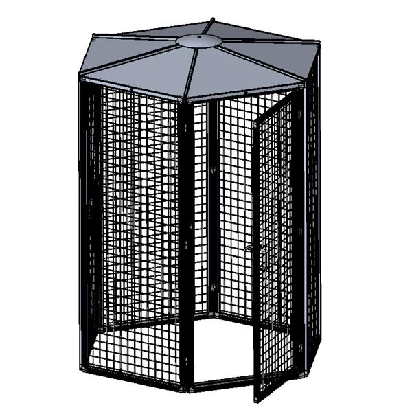 5 ft Diameter Suncatcher for Cats and Small Animals with Door Opened