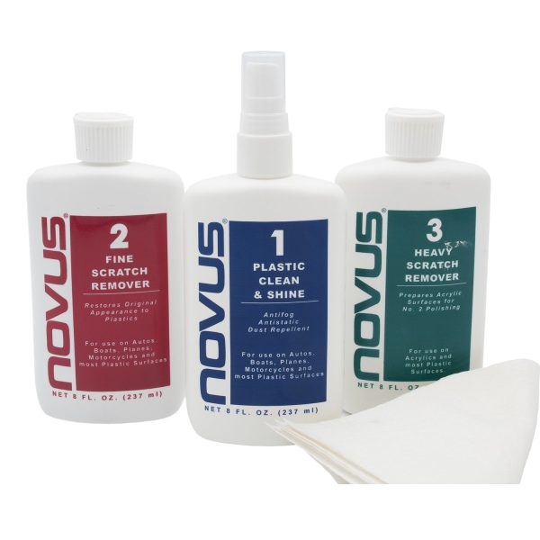 Novus Acrylic Cleaner 8oz with Lint Free Cloth