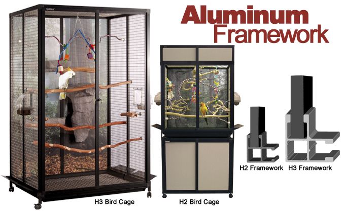 Hybrid Aluminum Bird Cage Framework