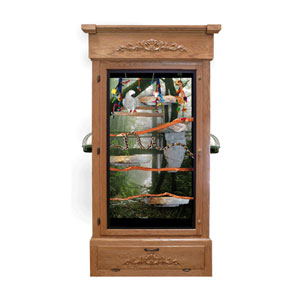 Wooden Bird Cage